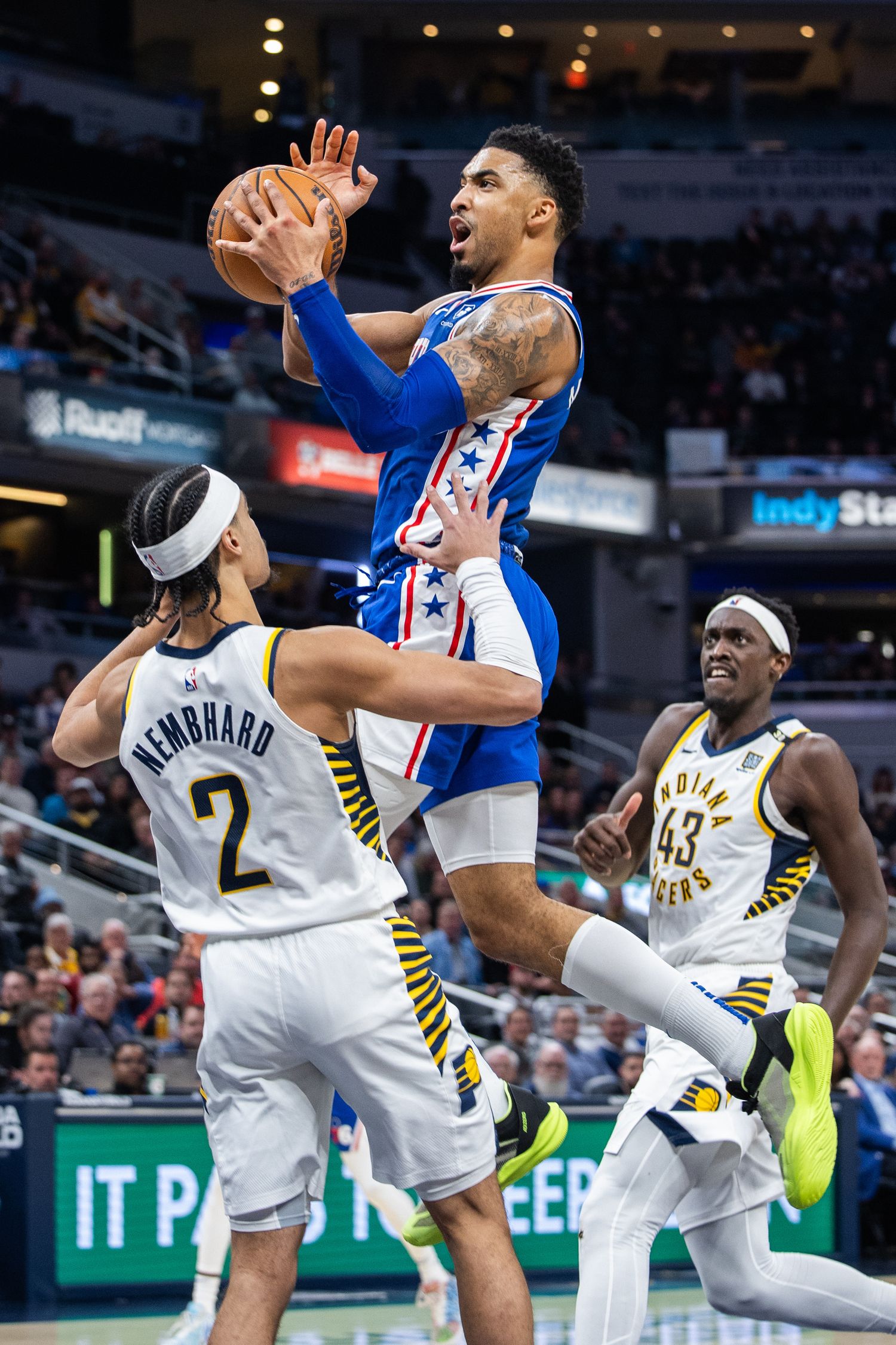 Indiana Pacers Philadelphia 76ers Andrew Nembhard Pascal Siakam